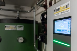 Steuerung der Wärmepumpe per Touchscreen